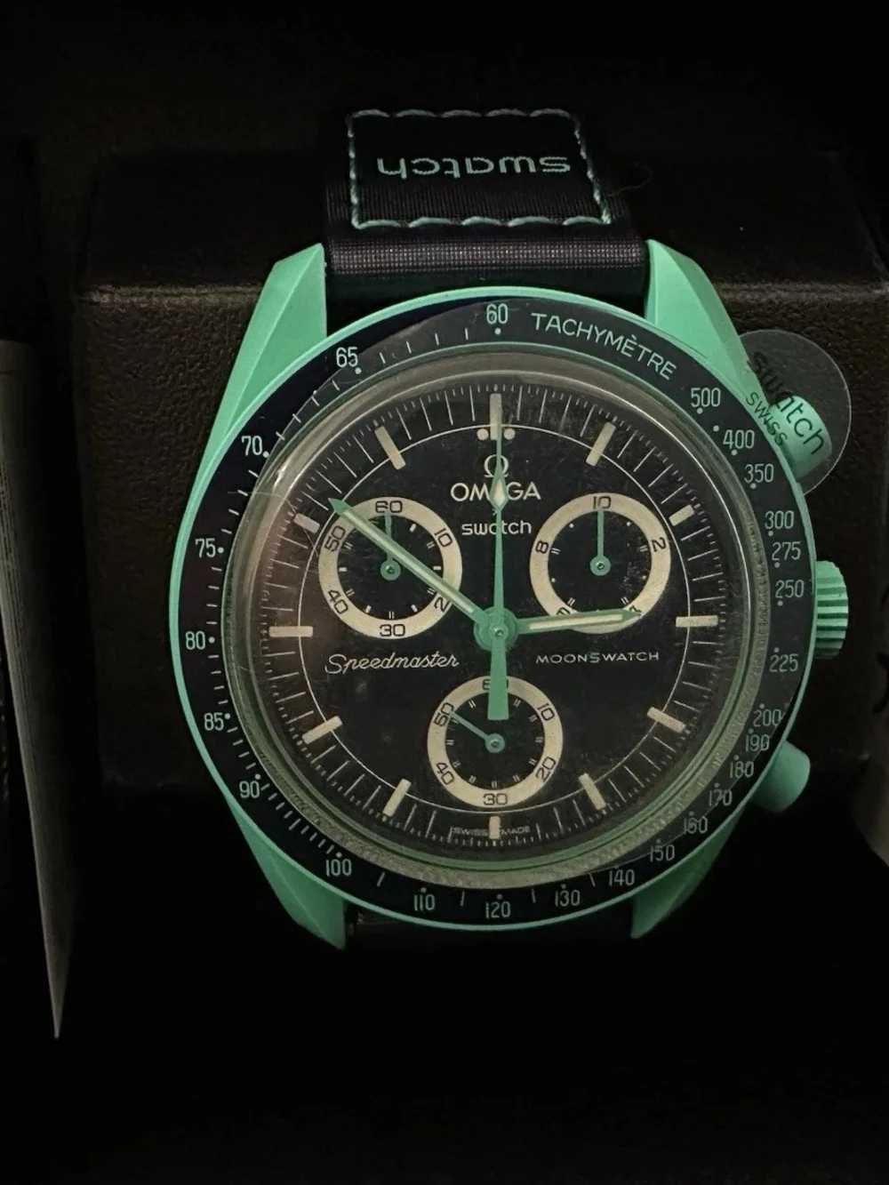 Omega x Swatch Mission On Earth - Polar Lights MoonSwatch Brand New In Box